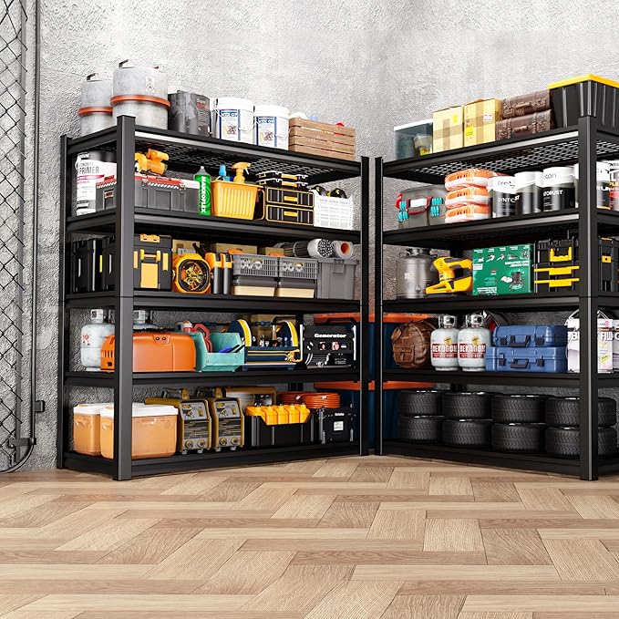 71.2" H Garage Shelving Heavy Duty Storage Shelves, Adjustable Metal Shelving - Image 8