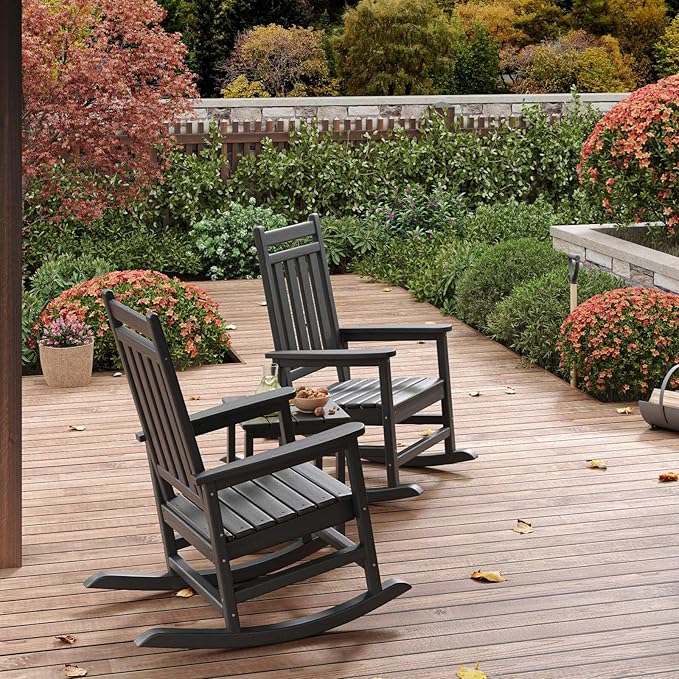 Poly Lumber Rocking Chair Outdoor Set of 2 - Image 6