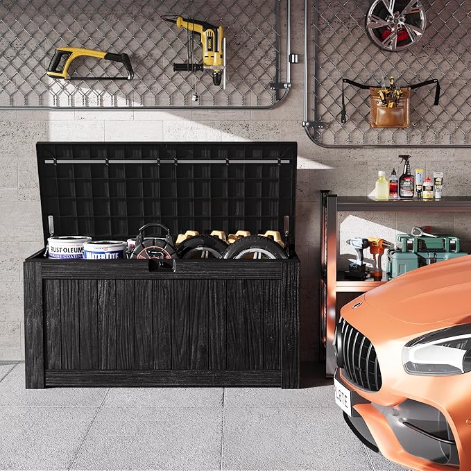 Greesum Outdoor Storage Box 120 Gallon Storage Bin - Image 3