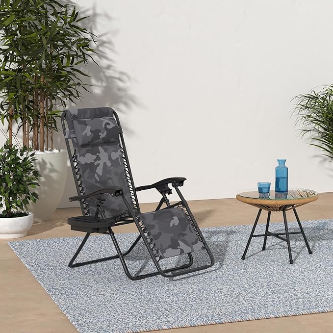Best Choice Products Set of 2 Adjustable Steel Mesh Zero Gravity Lounge Chair - Image 2