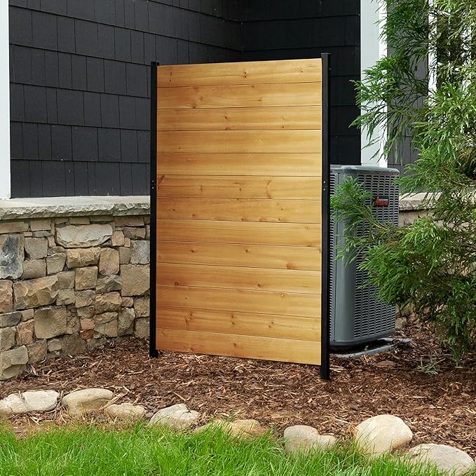 5ft H x 3.2ft W No Dig Enclo Fairmont Cedar Wood Privacy Screen, Great to Hide by Enclo