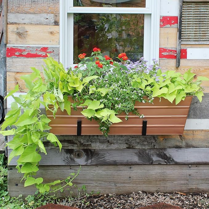 Achla Designs C-21C Plated Flower Box, Window Flowerbox Planter - Image 2