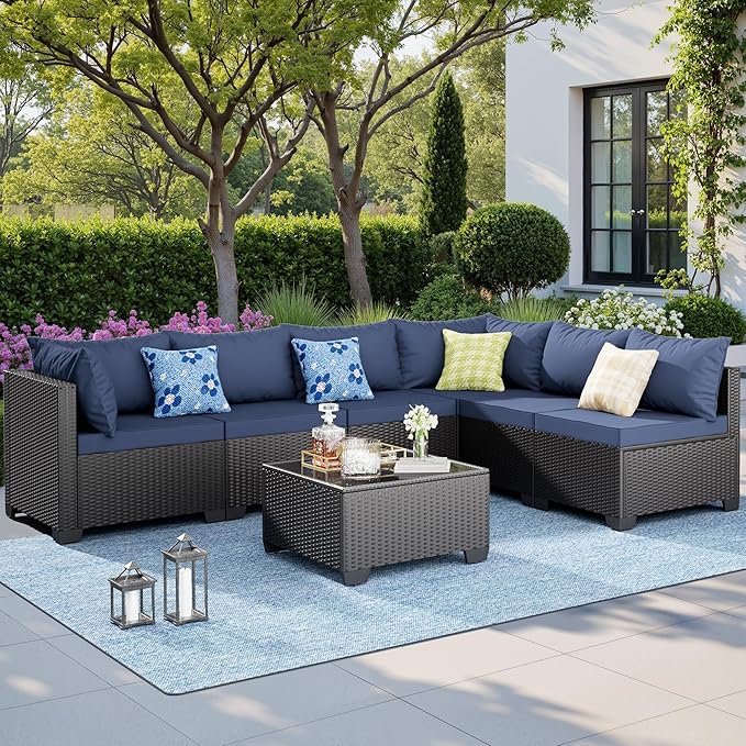 Skyfish 7 Pieces Patio Furniture Sofa - Image 7