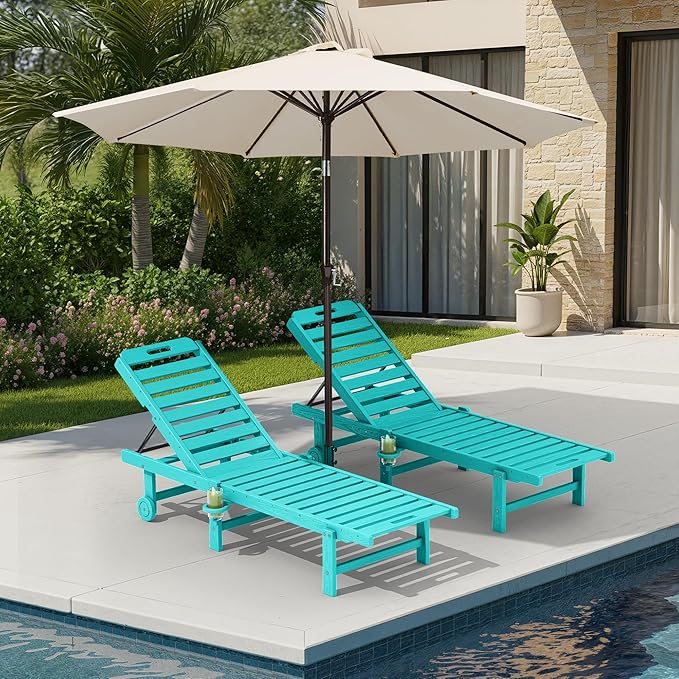 SERWALL Outdoor Chaise Lounge Set of 2 by SERWALL
