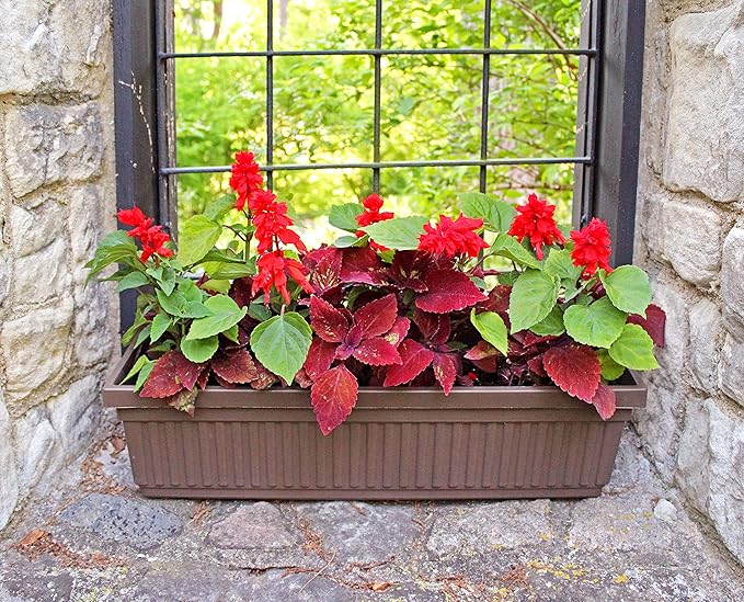 The HC Companies 18 Inch Venetian Rectangular Window Planter Box - Image 2