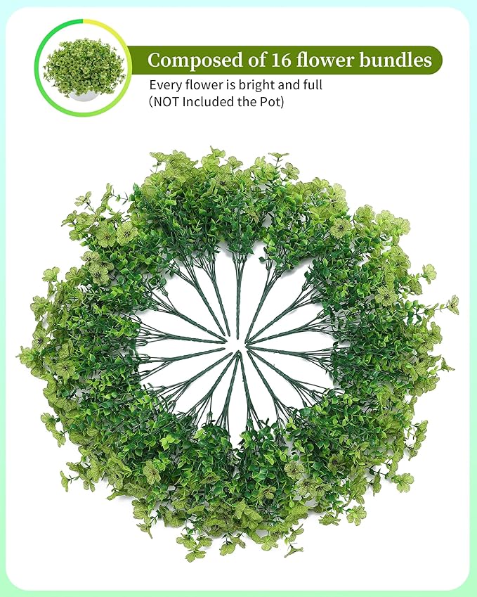 JAKY-Global Faux Artificial Plants Outdoor Flowers Spring Summer Decor 16 - Image 4