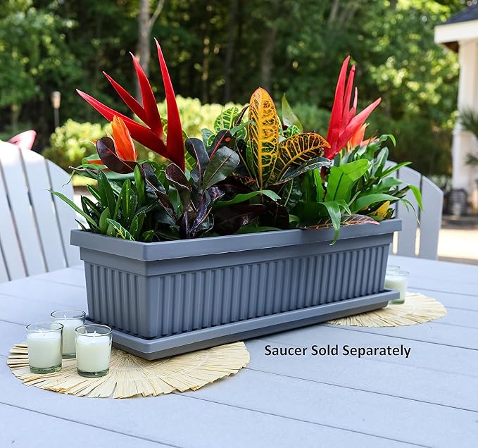 The HC Companies 30 Inch Venetian Rectangular Window Planter Box - Image 2