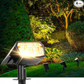 Solar spotlights Outdoor 63 LED 3 Lighting Modes, IP65 Waterproof Lighten Yard by AUDERWIN