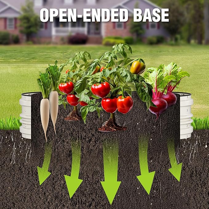 WORKPRO 4x2x1ft Galvanized Raised Garden Bed Set, Rust & Corrosion Protection - Image 3