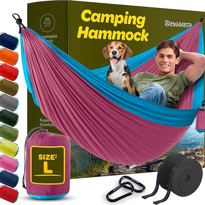 Durable Hammock 500 lb Capacity, Nylon Camping Hammock Chair - Image 9
