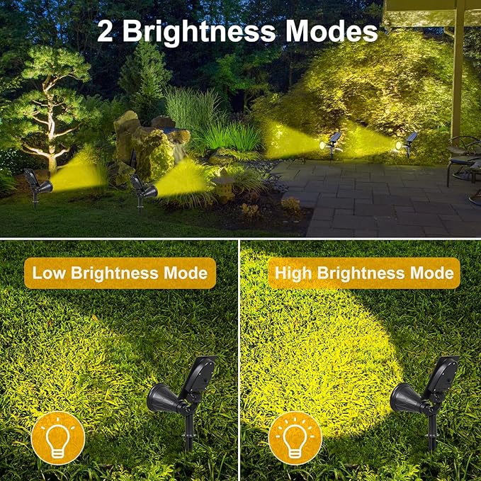 T-SUN Solar Spotlights Outdoor Waterpoof, 7 LED Christmas Solar Lights Outdoor - Image 2