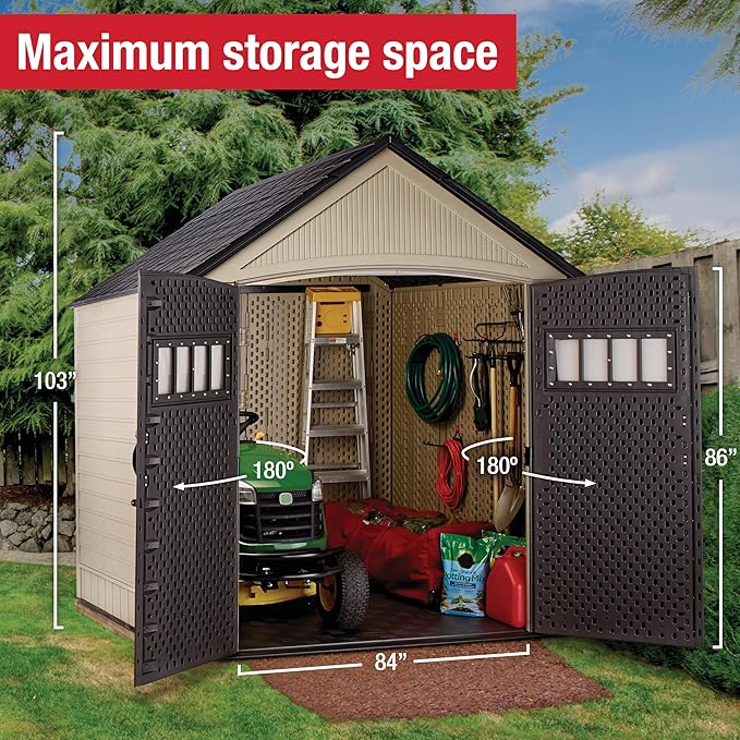 Rubbermaid Resin Outdoor Storage Shed - Image 8