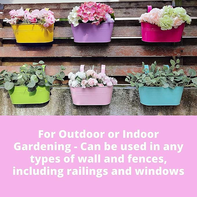 LaLaGreen Rail Planter Outdoor Plants Small and Cute Metal Iron Strawberry - Image 7
