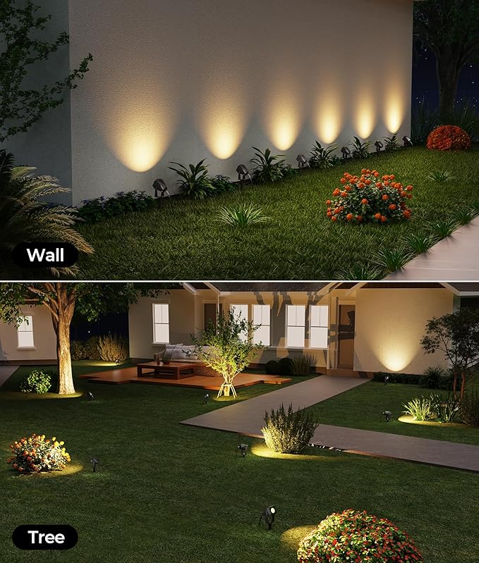 Outdoor Landscape Lighting, 4 Pack Outdoor Spotlights, LED Landscape Lights - Image 6