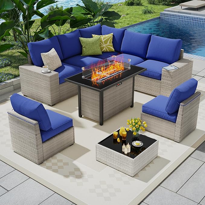 9 Piece Outdoor Patio Furniture Set - Image 2