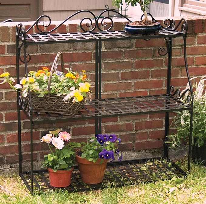 Panacea Products Forged 3-Tier Plant Stand - Image 2