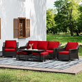 Joyside Wicker Patio Furniture Sets, 6 Pieces Upgraded Large Size Outdoor by Joyside
