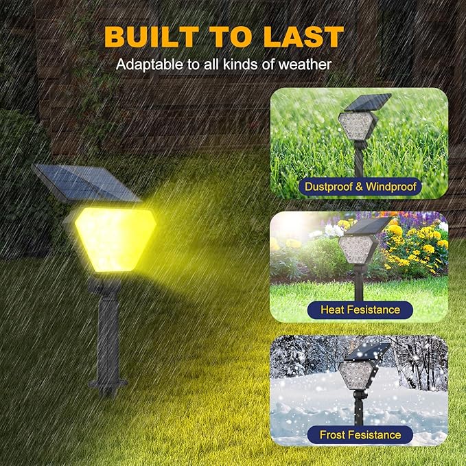 T-SUN Solar Spotlights Outdoor, Color Changing Landscape Lights, Halloween - Image 6