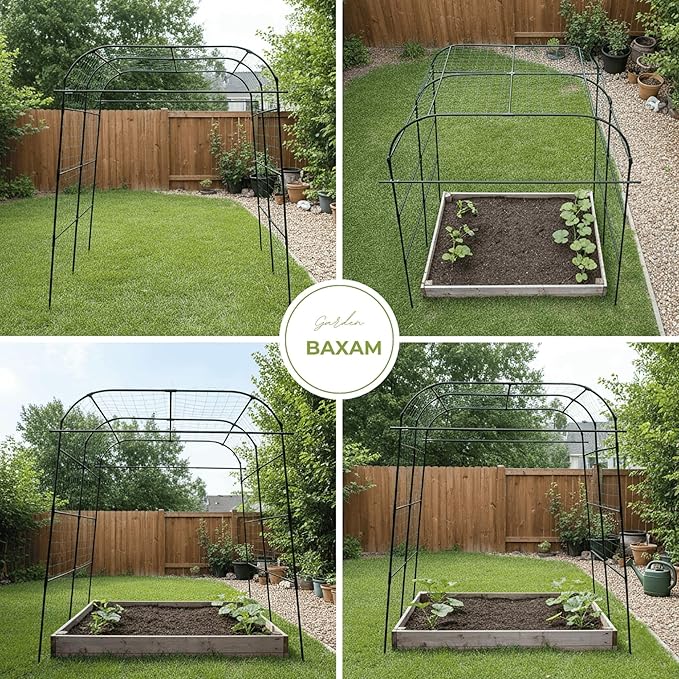 Wide Arch Trellis 7FT Extra Tall Garden Trellis Arch – Sturdy Plastic Coated - Image 8
