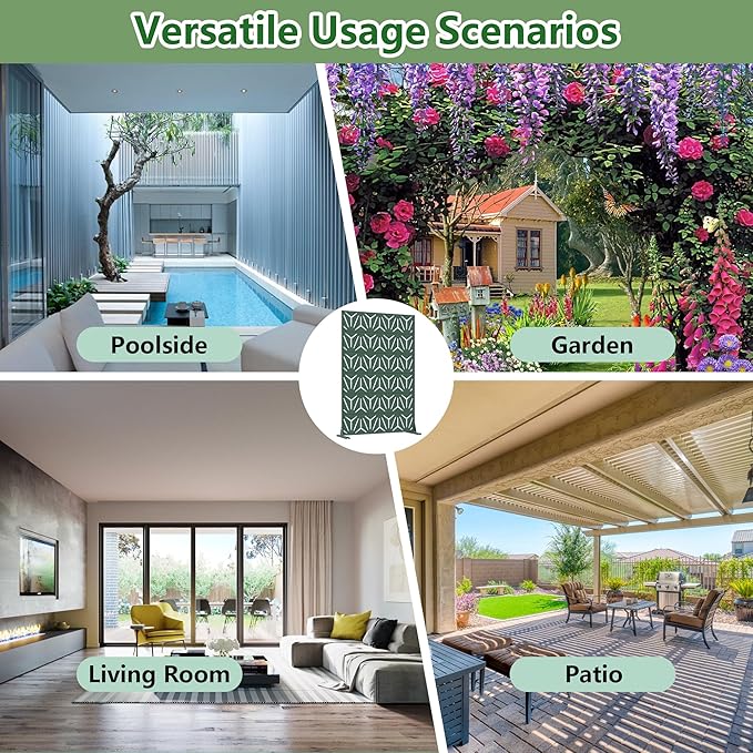 Casaphoria Metal Privacy Screen Outdoor, Drakgreen-Star - Image 7