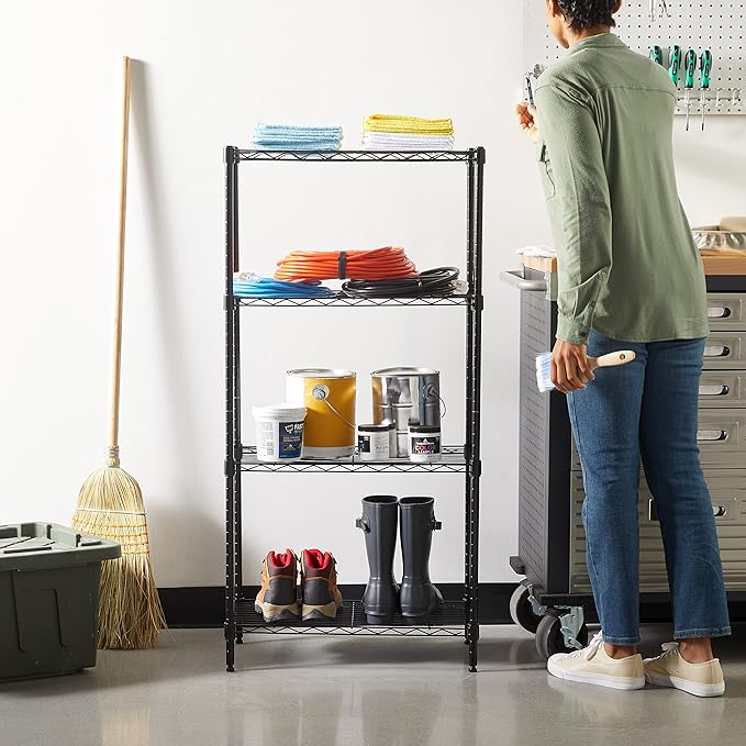 Amazon Basics 4-Shelf Steel Wire Storage Shelves - Image 2