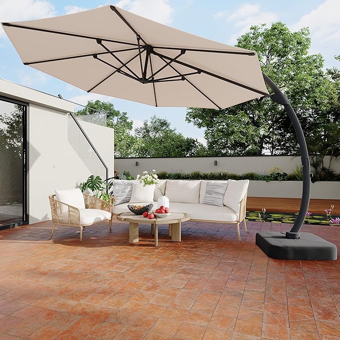 GarveeLife 11FT Cantilever Patio Umbrella - Image 8