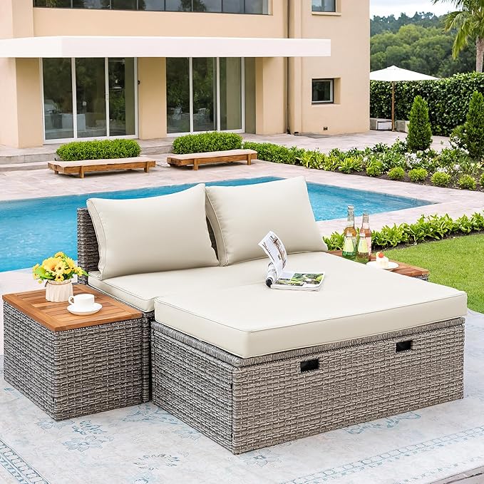 Flamaker Outdoor Rattan Daybed - Image 5