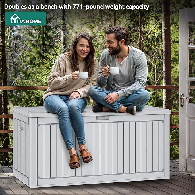 YITAHOME 260 Gallon Large Deck Box - Image 5