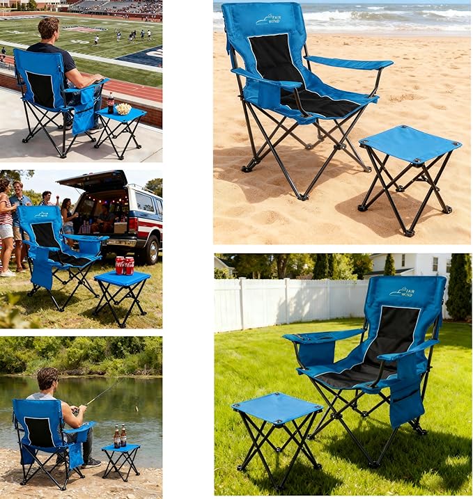 FAIR WIND Oversized Padded Camping Chair - Image 6