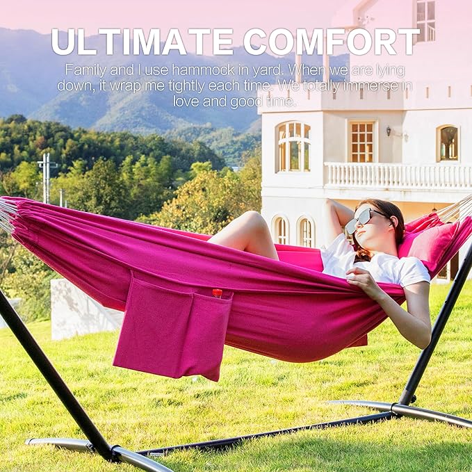 PNAEUT Double Hammocks with Stand - Image 3