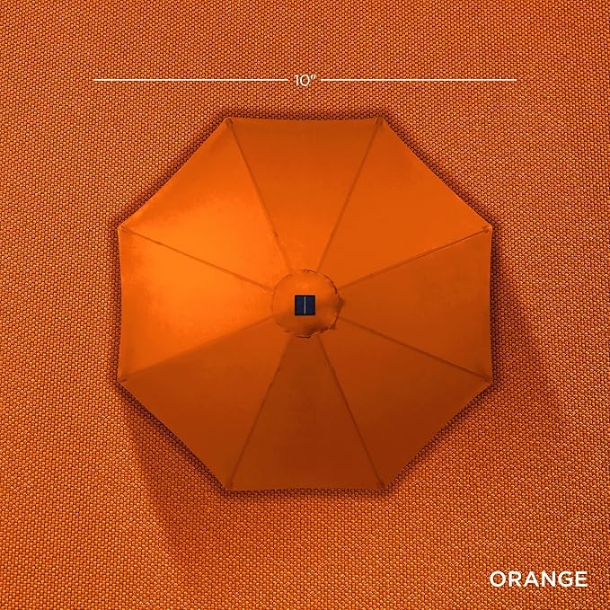 Best Choice Products 10ft Solar Polyester LED Lighted Patio Umbrella w/Tilt - Image 4