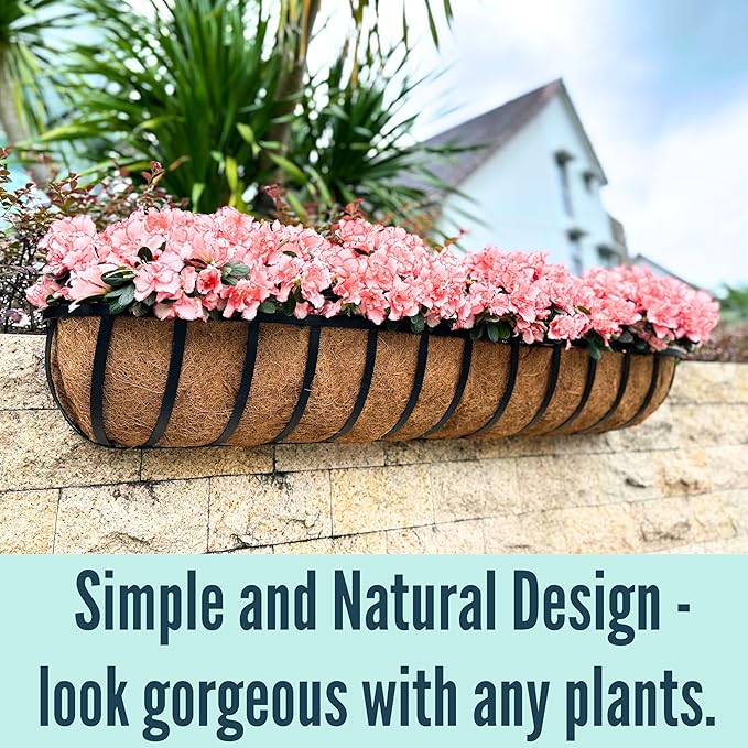 LaLaGreen Wall Hanging Planters Long Window Flower Box Planter - Image 5