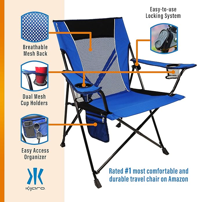 Kijaro Dual Lock Folding Camp Chairs - Image 5