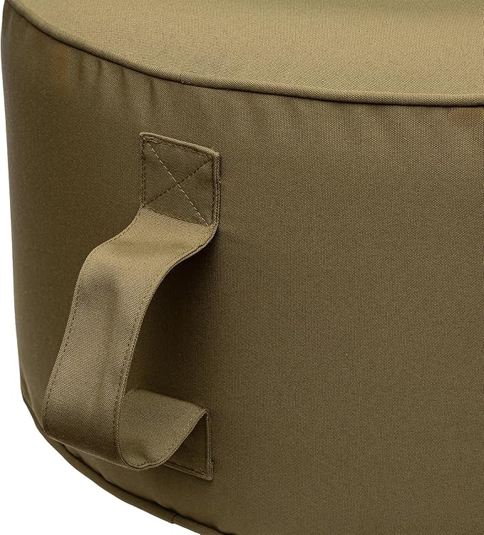 QILLOWAY Indoor/Outdoor Inflatable Stool, Round Ottoman, All Weather Foot Rest - Image 3