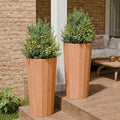 23.6" H Tall Planters for Outdoor Plants, 2 Pack Large Outdoor Planters for by Outdoorchairs