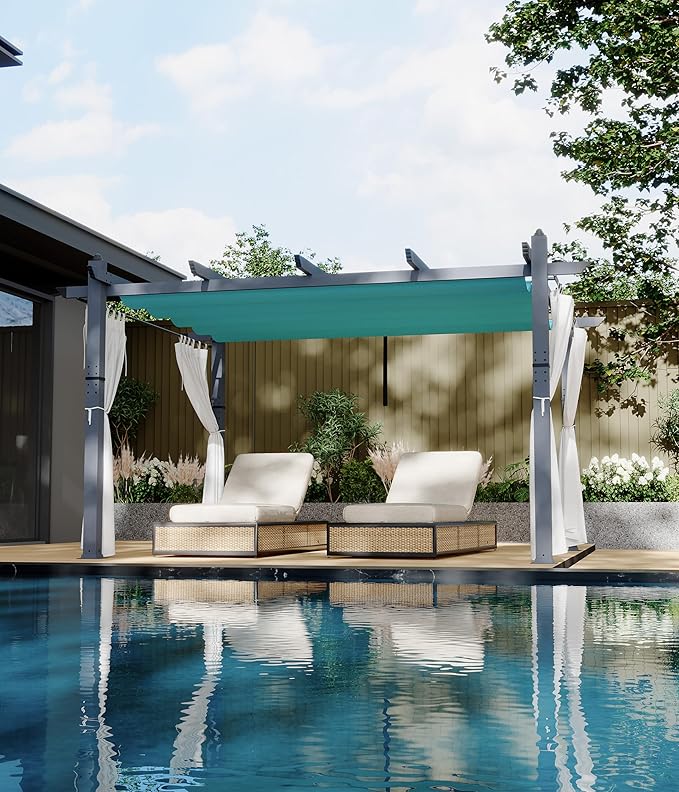 GarveeLife 10 x 13 ft Outdoor Pergol Metal Gazebo - Image 2