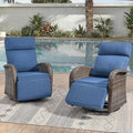 Zero Gravity Patio Swivel Rocking Recliner Chairs Set of 2 by JelwalyPatioFurnitureSet