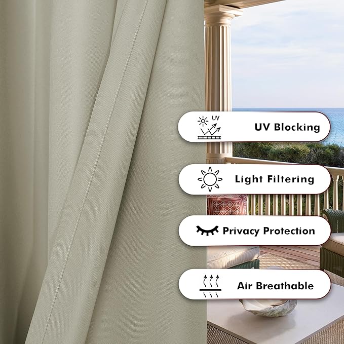 BONZER Waterproof Outdoor Curtains - Image 4