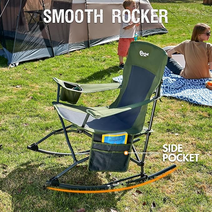 Portal Outdoor Rocking Chair Camping Folding Portable Rocker - Image 4