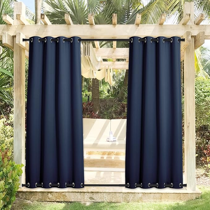 NICETOWN 2 Panels Outdoor Curtains - Image 2