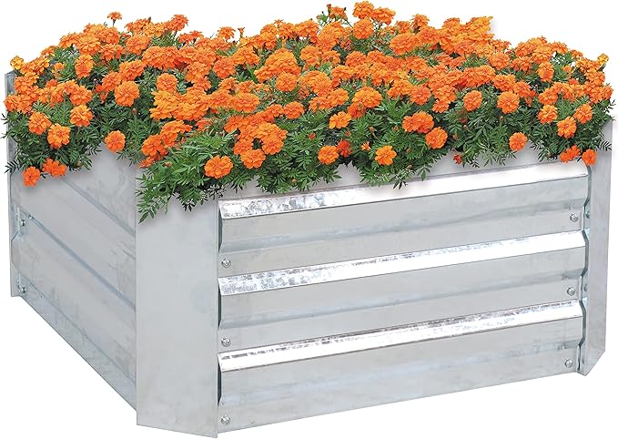 Sunnydaze 11.75" H Raised Metal Garden Bed by SunnydazeDecor