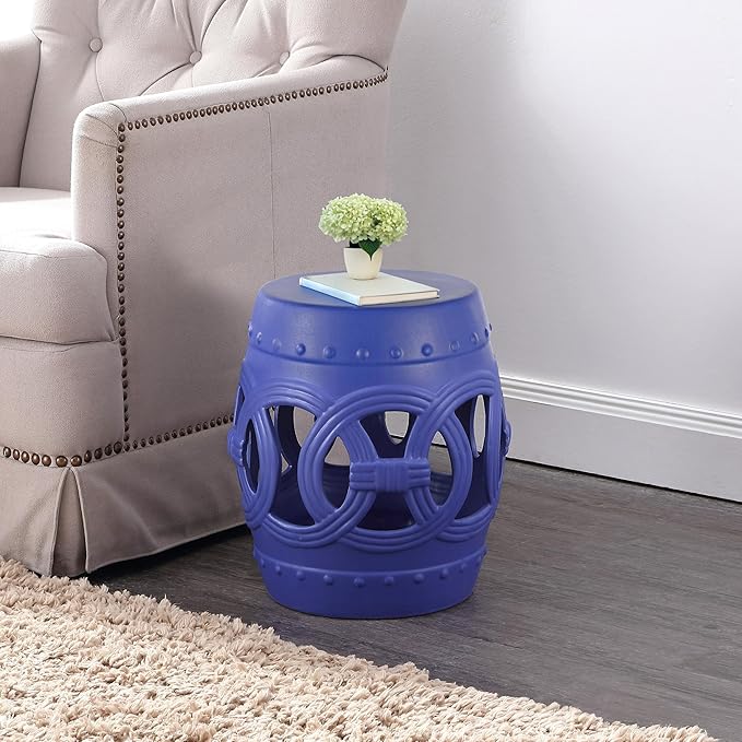 JONATHAN Y TBL1022D Lucky Coins 16" Chinese Ceramic Drum Indoor/Outdoor Garden - Image 6
