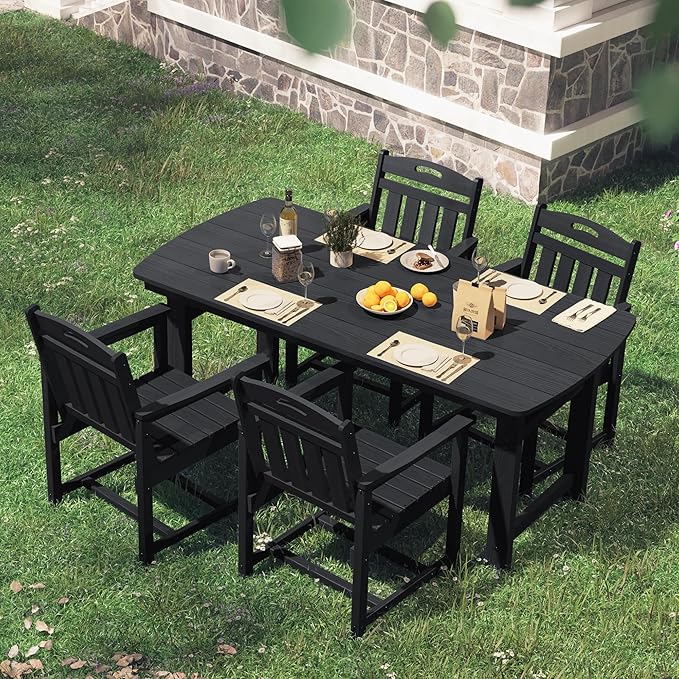 HDPE Outdoor Patio Dining Set - Image 7