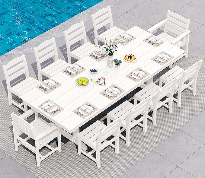 SERWALL 11 Piece Outdoor Dining Set by SERWALL