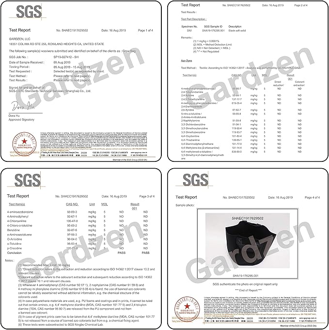 Gardzen 6-Pack 7 Gallon Grow Bags, Aeration Fabric Pots - Image 8