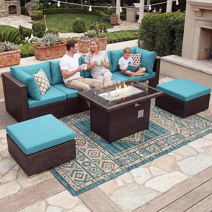 NICESOUL 7 Piece Patio Furniture Set - Image 3