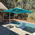 PURPLE LEAF 9 Feet Patio Umbrella Outdoor Cantilever Square Umbrella Aluminum by PURPLELEAF
