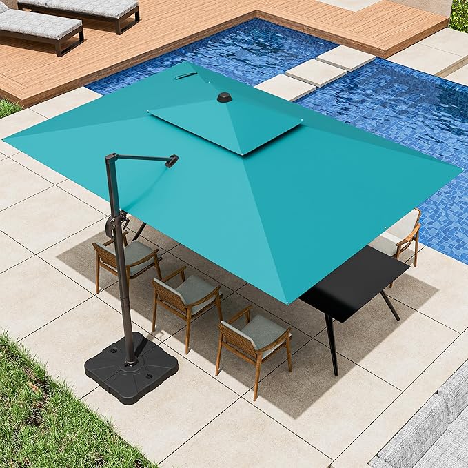 9x12FT Cantilever Patio Umbrella by ZLACUIU
