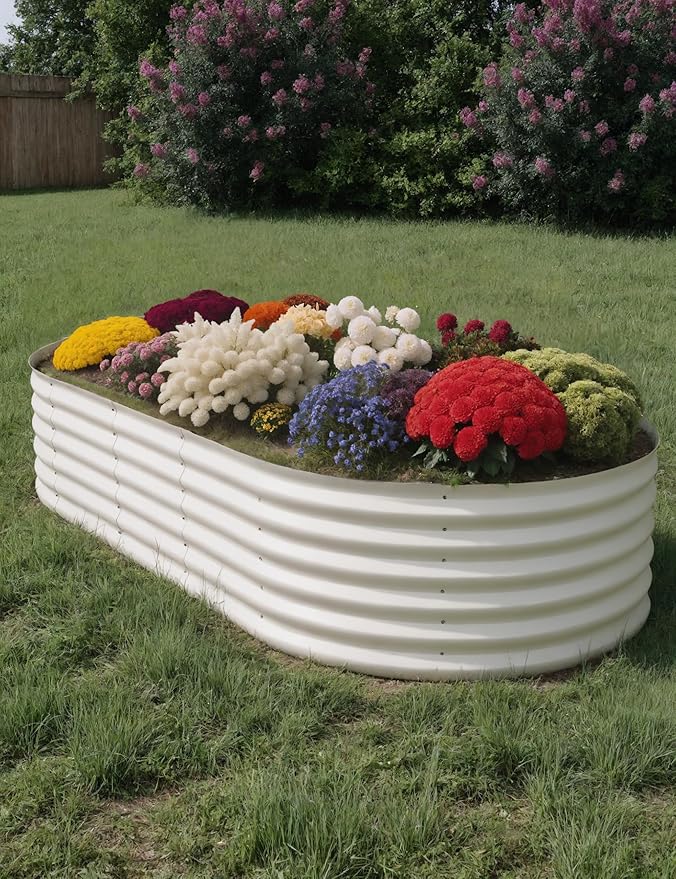 GarveeLife 10x4x1.5 ft Galvanized Raised Garden Bed by GarveeLife