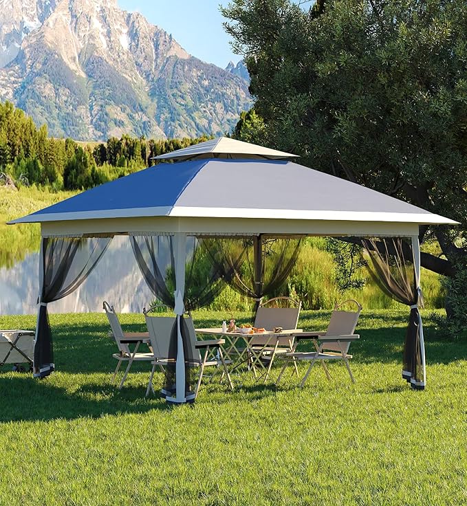 13 X 13FT Pop Up Gazebo, Canopy Tent, Gazebos on Clearance, Patio Folding Canopy by Hipicute